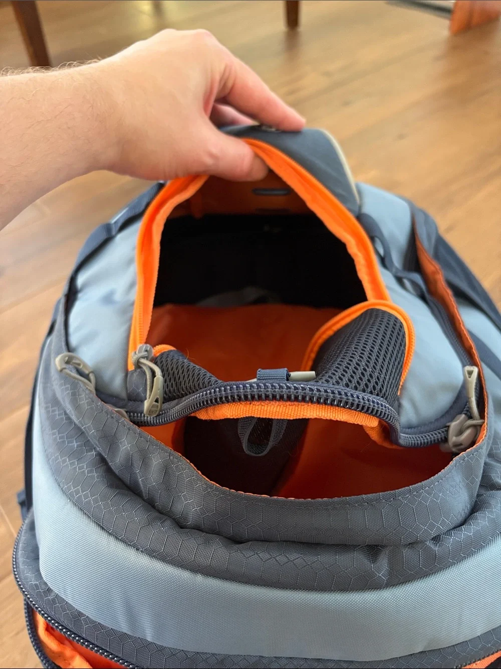 Kurgo Blue and Orange Pet Backpack - like new!